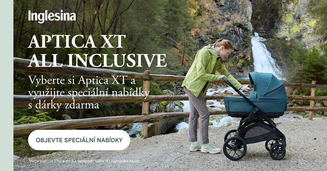 Banner upozorňující na bázi zdarma k inglesina aptica XT 2026